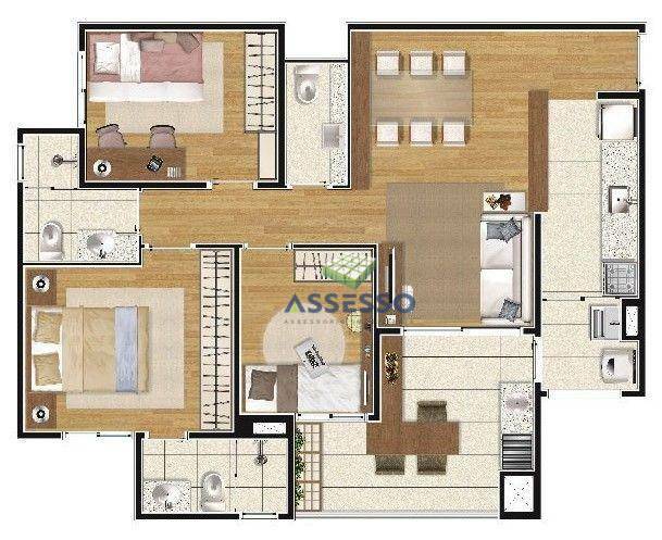 Apartamento à venda com 3 quartos, 79m² - Foto 41