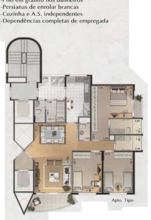 Apartamento à venda com 3 quartos, 109m² - Foto 2