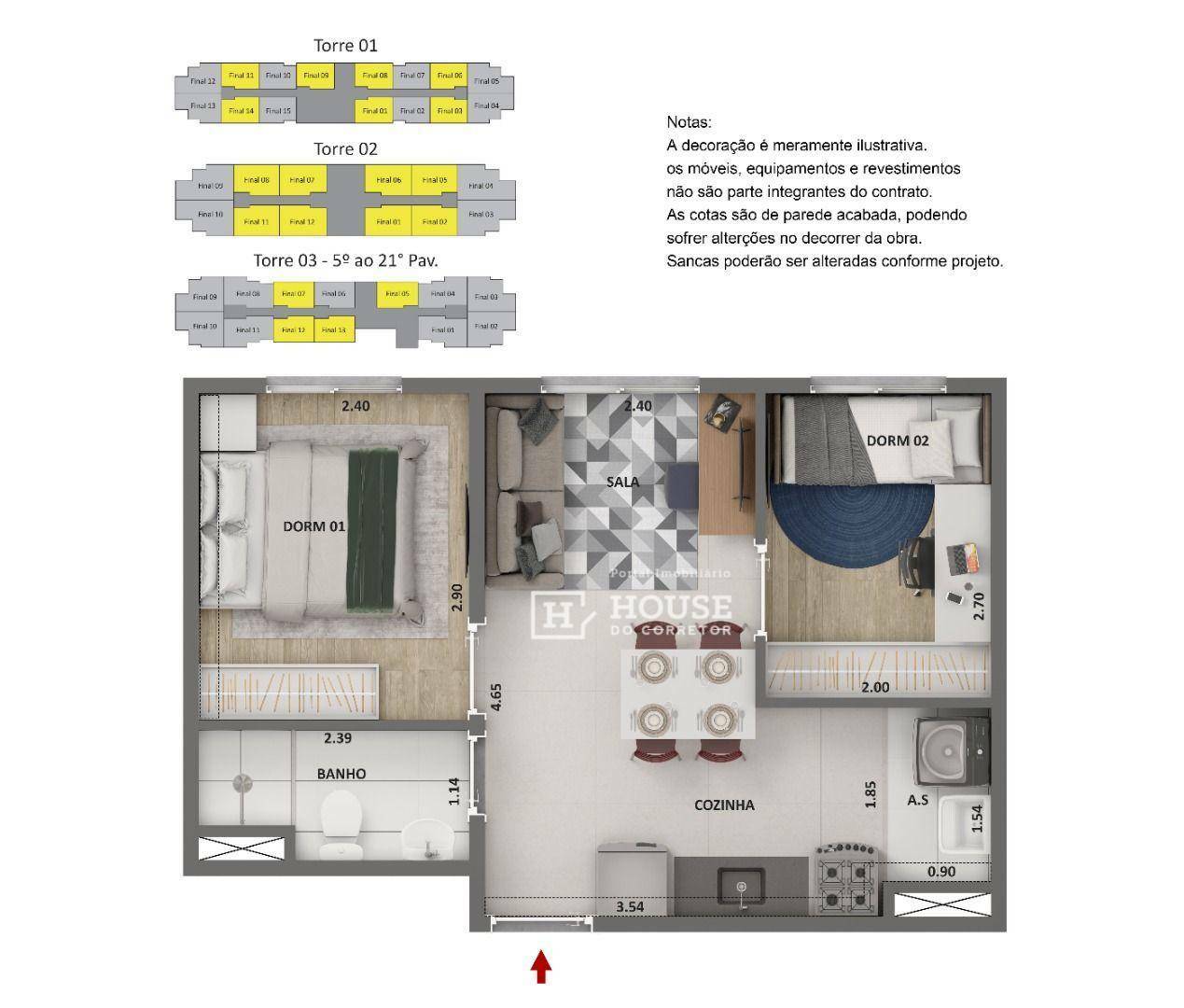 Apartamento à venda com 2 quartos, 34m² - Foto 22