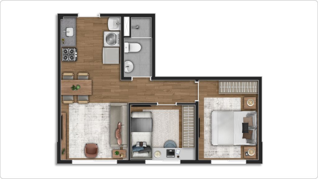 Apartamento à venda com 2 quartos, 37m² - Foto 6