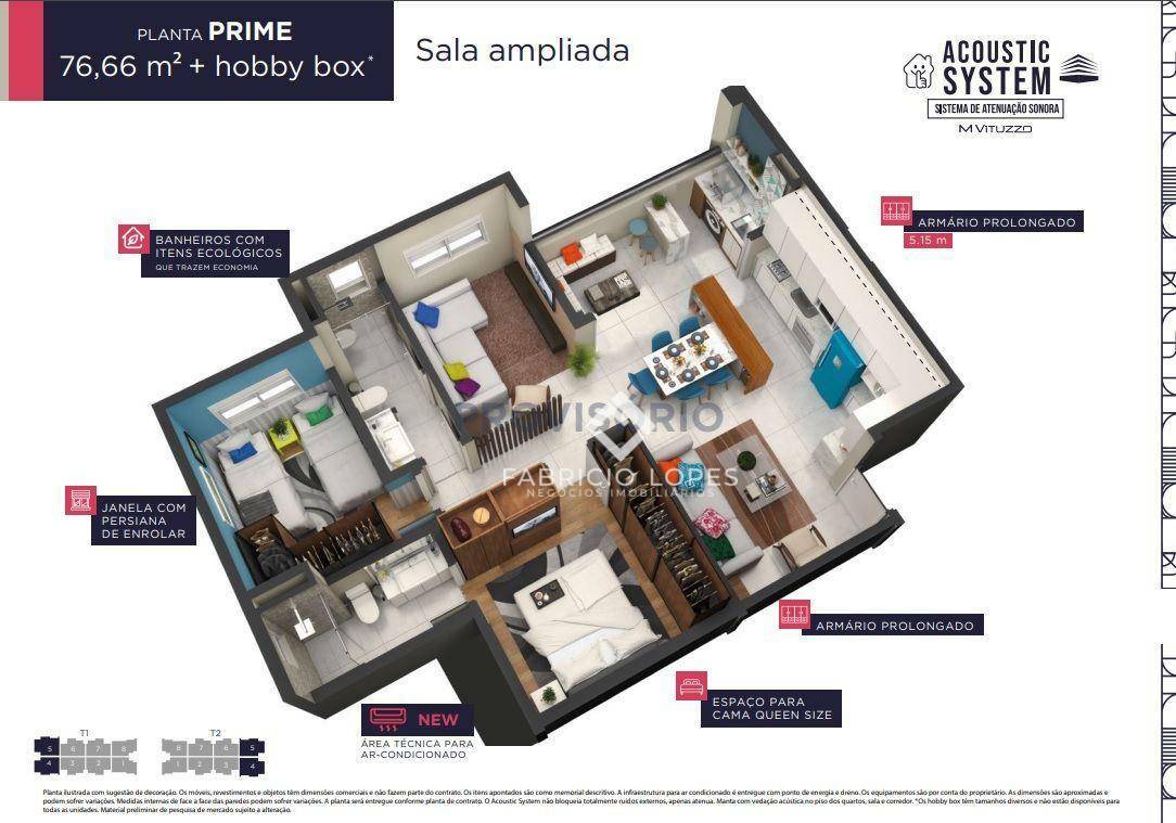 Apartamento à venda com 3 quartos, 76m² - Foto 9