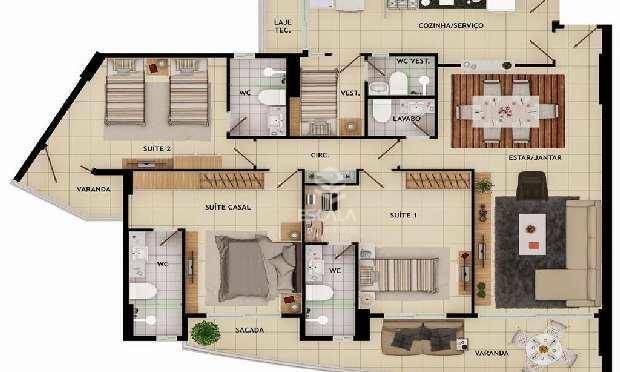 Apartamento à venda com 3 quartos, 123m² - Foto 62