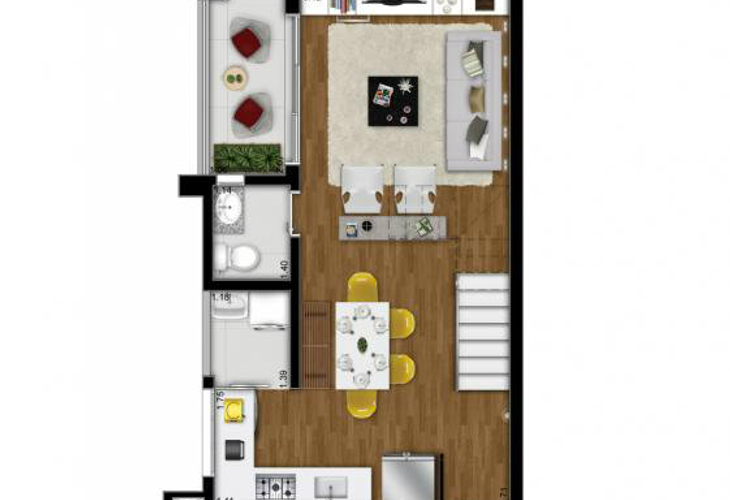 Apartamento à venda com 1 quarto, 38m² - Foto 14