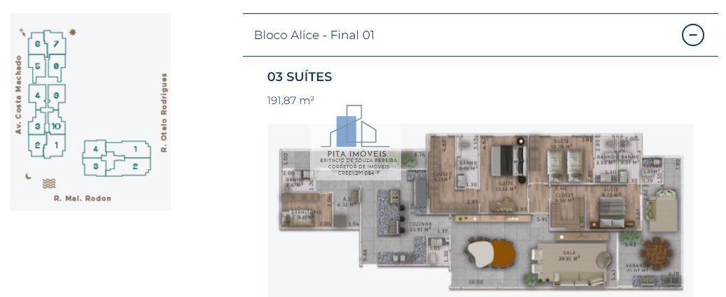 Apartamento à venda com 3 quartos, 191m² - Foto 24