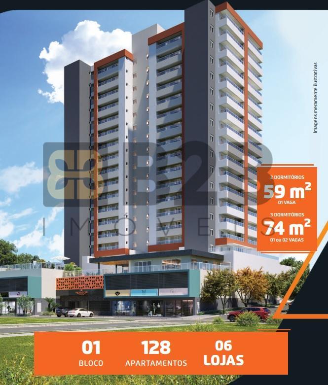 Apartamento à venda com 3 quartos, 74m² - Foto 1