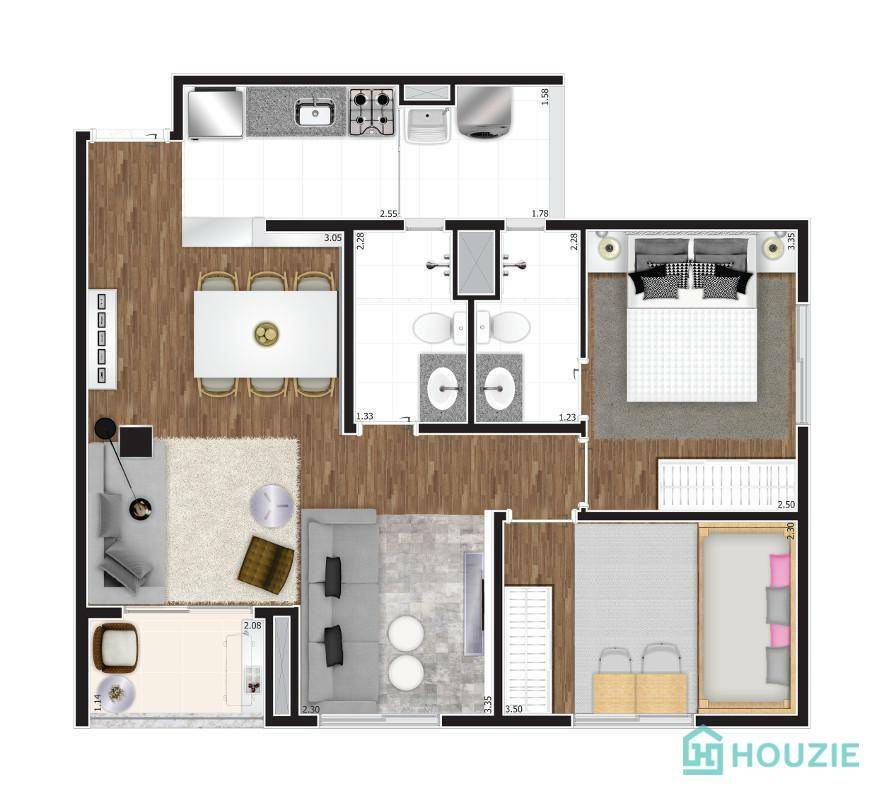 Apartamento à venda com 2 quartos, 48m² - Foto 20