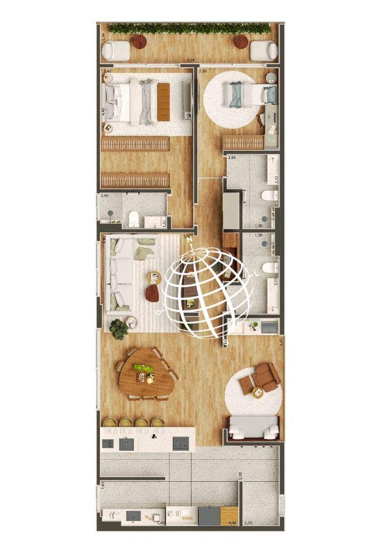 Apartamento à venda com 2 quartos, 69m² - Foto 32