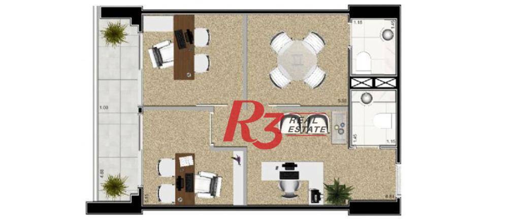 Conjunto Comercial-Sala para alugar, 48m² - Foto 24