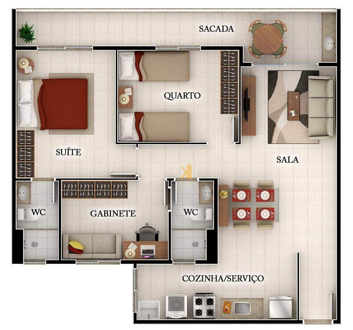 Apartamento à venda com 3 quartos, 72m² - Foto 5