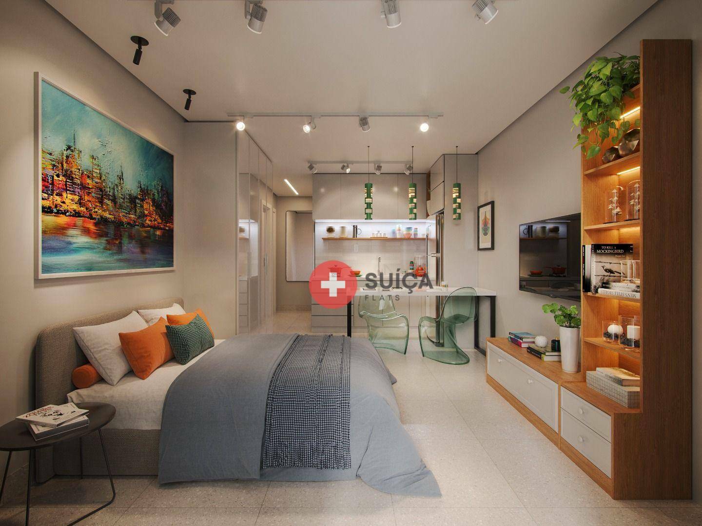 Apartamento à venda com 1 quarto, 45m² - Foto 2