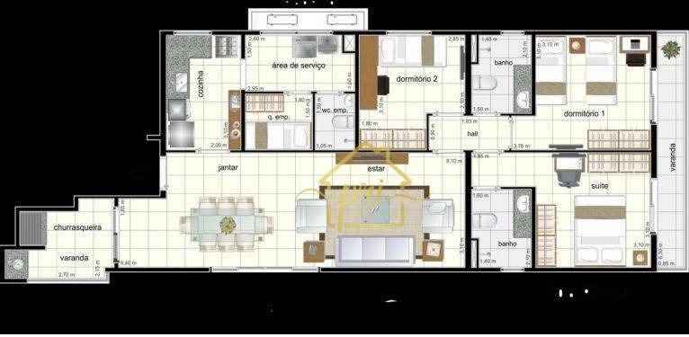 Apartamento à venda com 3 quartos, 106m² - Foto 17