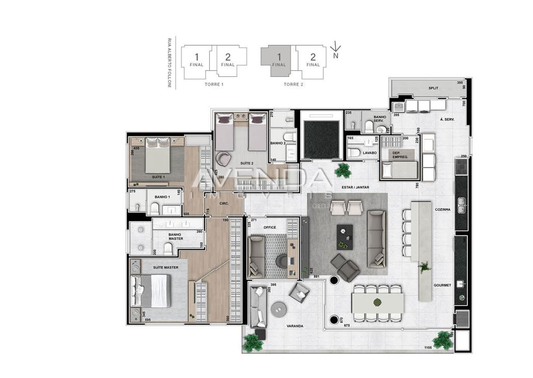 Apartamento à venda com 3 quartos, 228m² - Foto 5