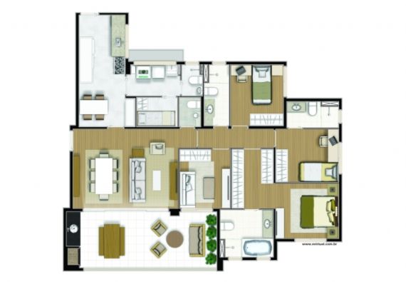 Apartamento à venda com 3 quartos, 142m² - Foto 6