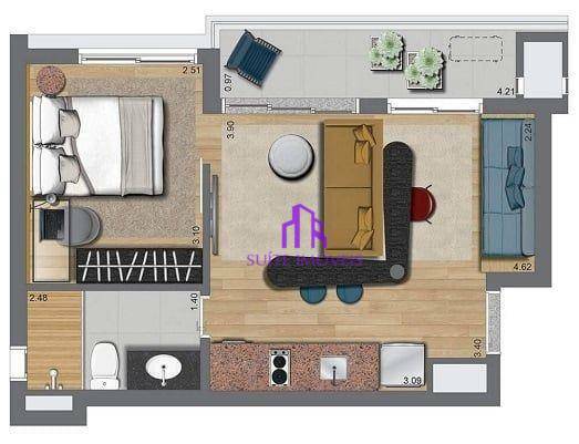 Apartamento à venda com 2 quartos, 37m² - Foto 29