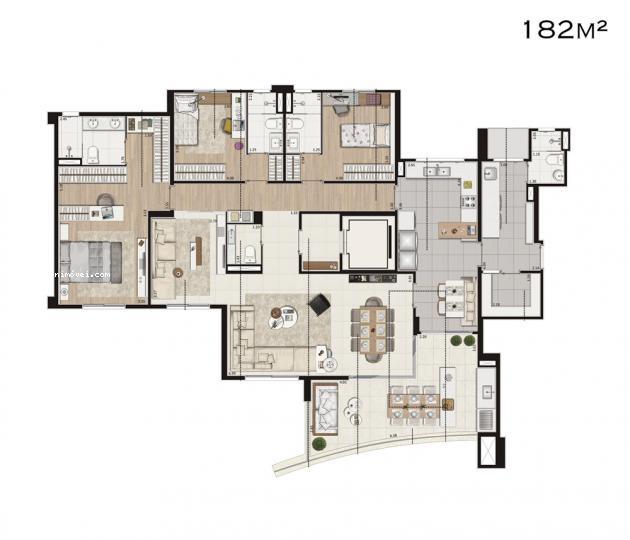 Apartamento à venda com 4 quartos, 306m² - Foto 23