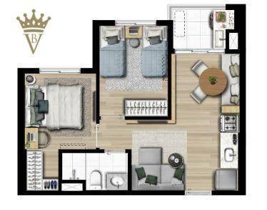 Apartamento à venda com 2 quartos, 41m² - Foto 21