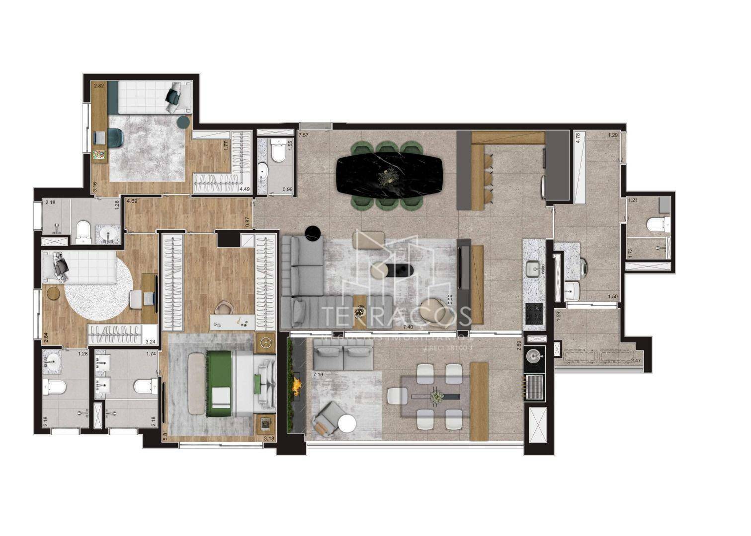 Apartamento à venda com 3 quartos, 152m² - Foto 16
