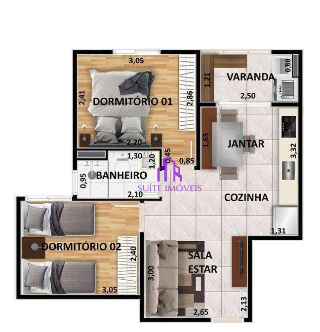 Apartamento à venda com 2 quartos, 61m² - Foto 19