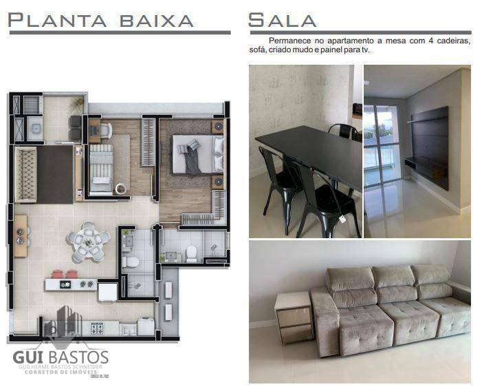 Apartamento à venda com 2 quartos, 70m² - Foto 3