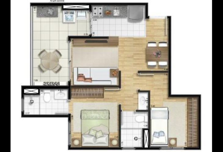 Apartamento à venda com 1 quarto, 36m² - Foto 5