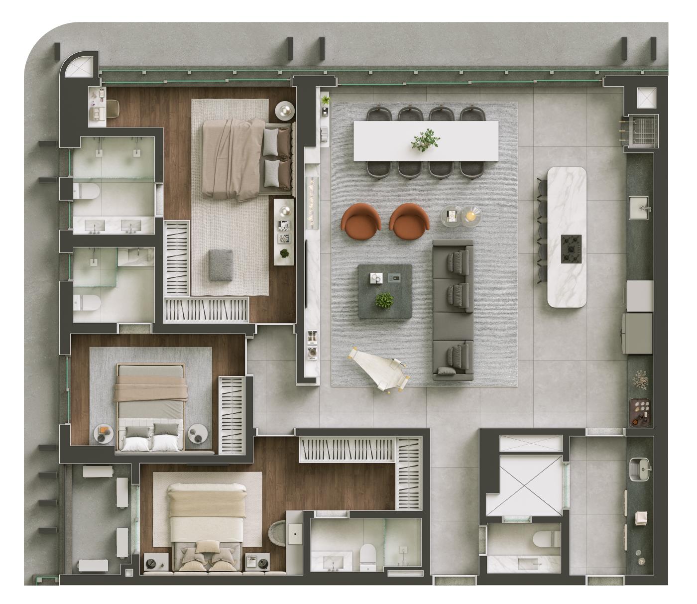 Apartamento à venda com 3 quartos, 150m² - Foto 33