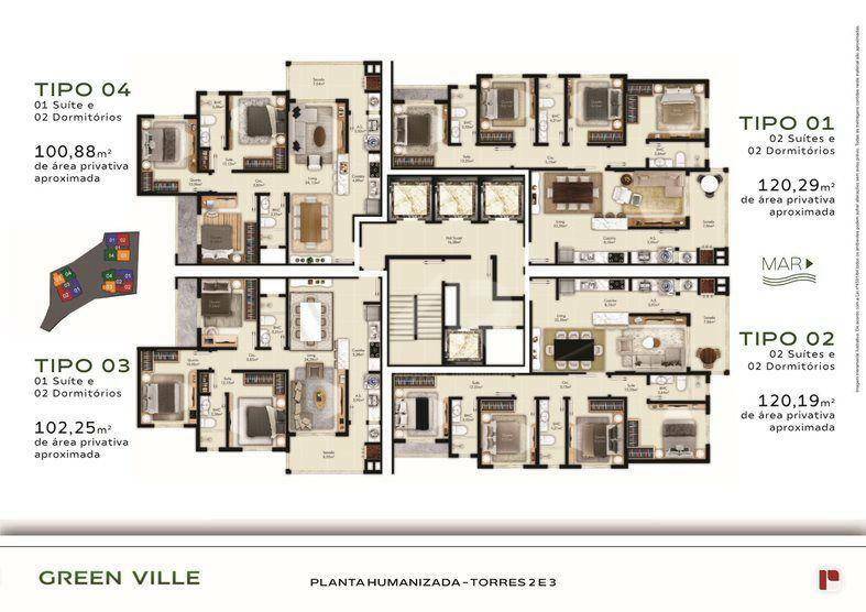 Apartamento à venda com 3 quartos, 102m² - Foto 6