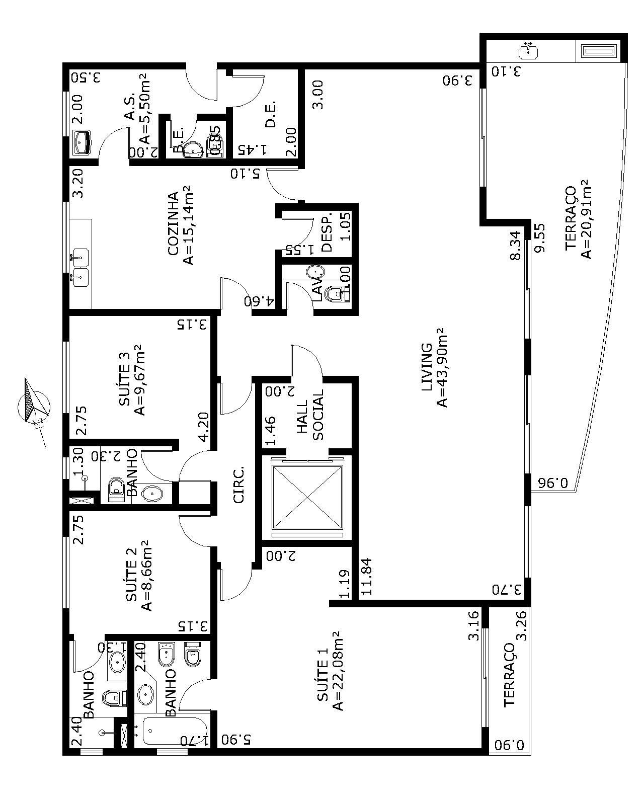 Apartamento à venda com 3 quartos, 139m² - Foto 15