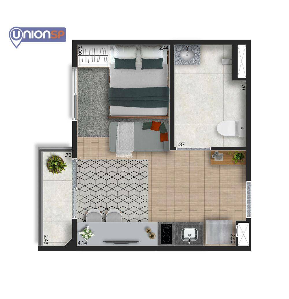 Apartamento à venda com 1 quarto, 28m² - Foto 19