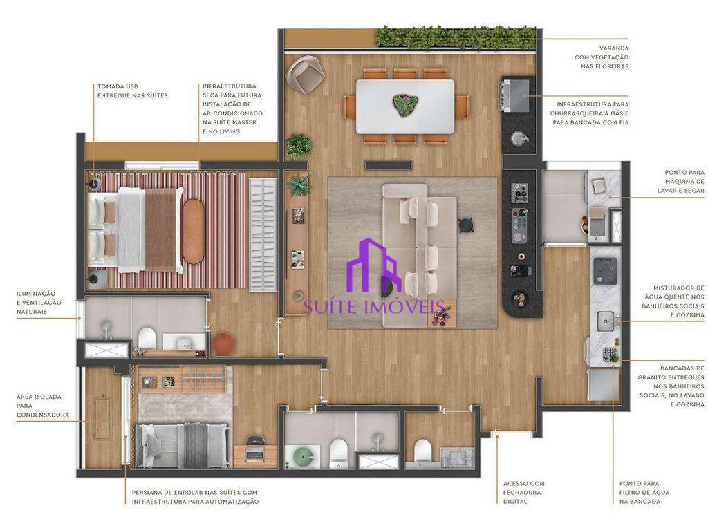 Apartamento à venda com 3 quartos, 86m² - Foto 6