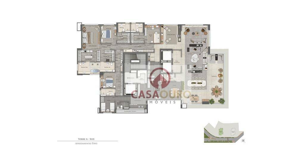 Apartamento à venda com 4 quartos, 391m² - Foto 39