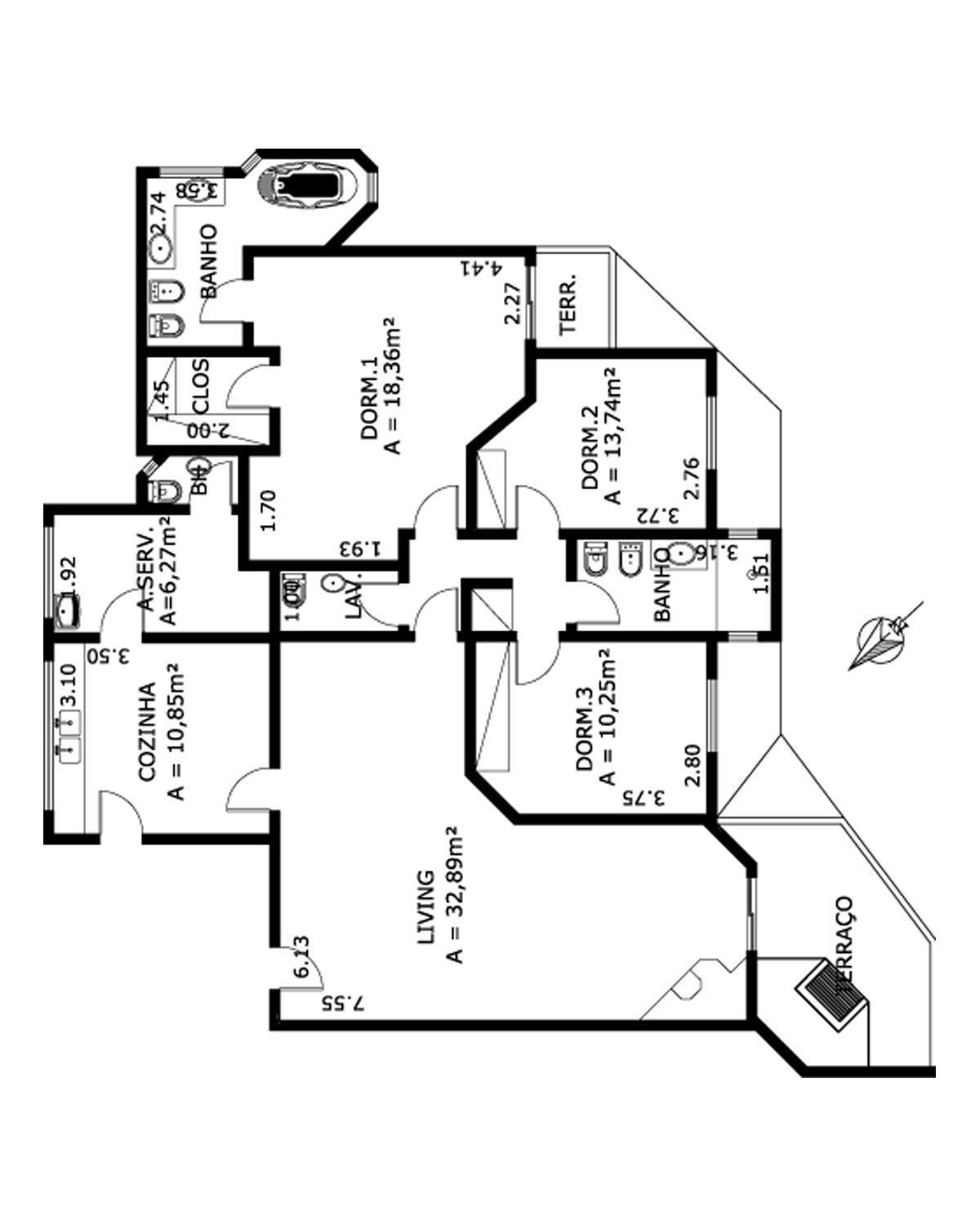 Apartamento à venda com 3 quartos, 156m² - Foto 9