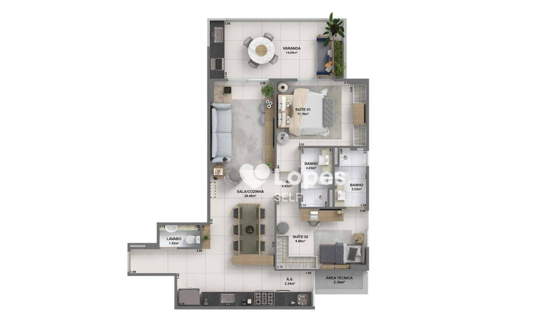 Cobertura à venda com 3 quartos, 253m² - Foto 15