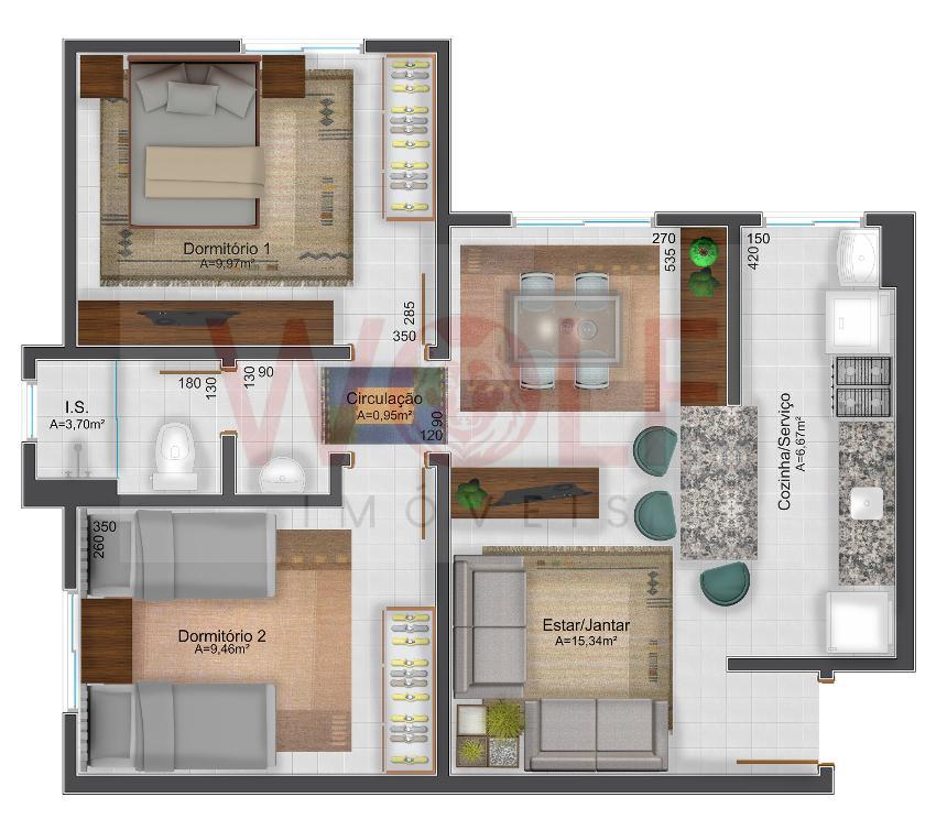 Apartamento à venda com 2 quartos, 60m² - Foto 23