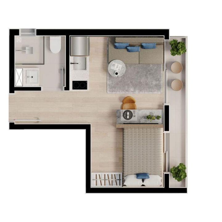 Apartamento à venda com 1 quarto, 24m² - Foto 16