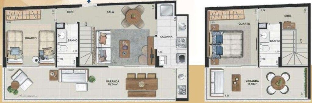 Apartamento à venda com 2 quartos, 99m² - Foto 4