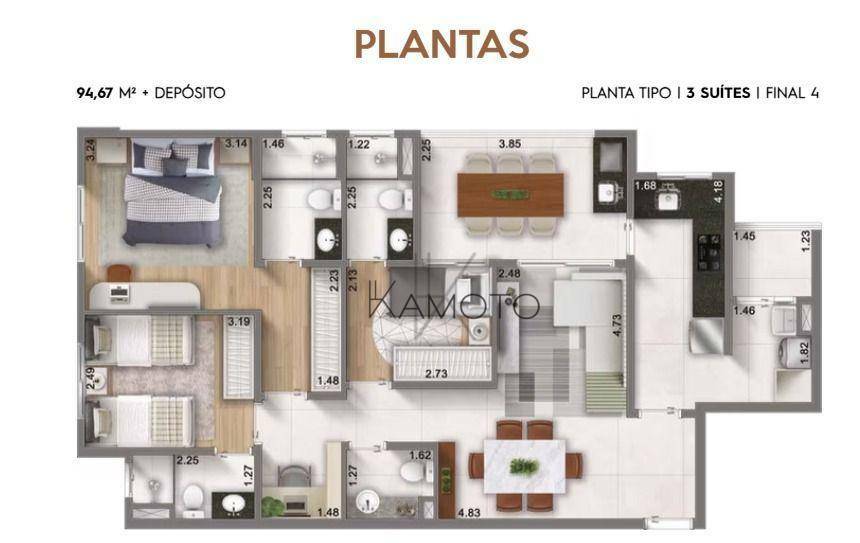 Apartamento à venda com 2 quartos, 94m² - Foto 22