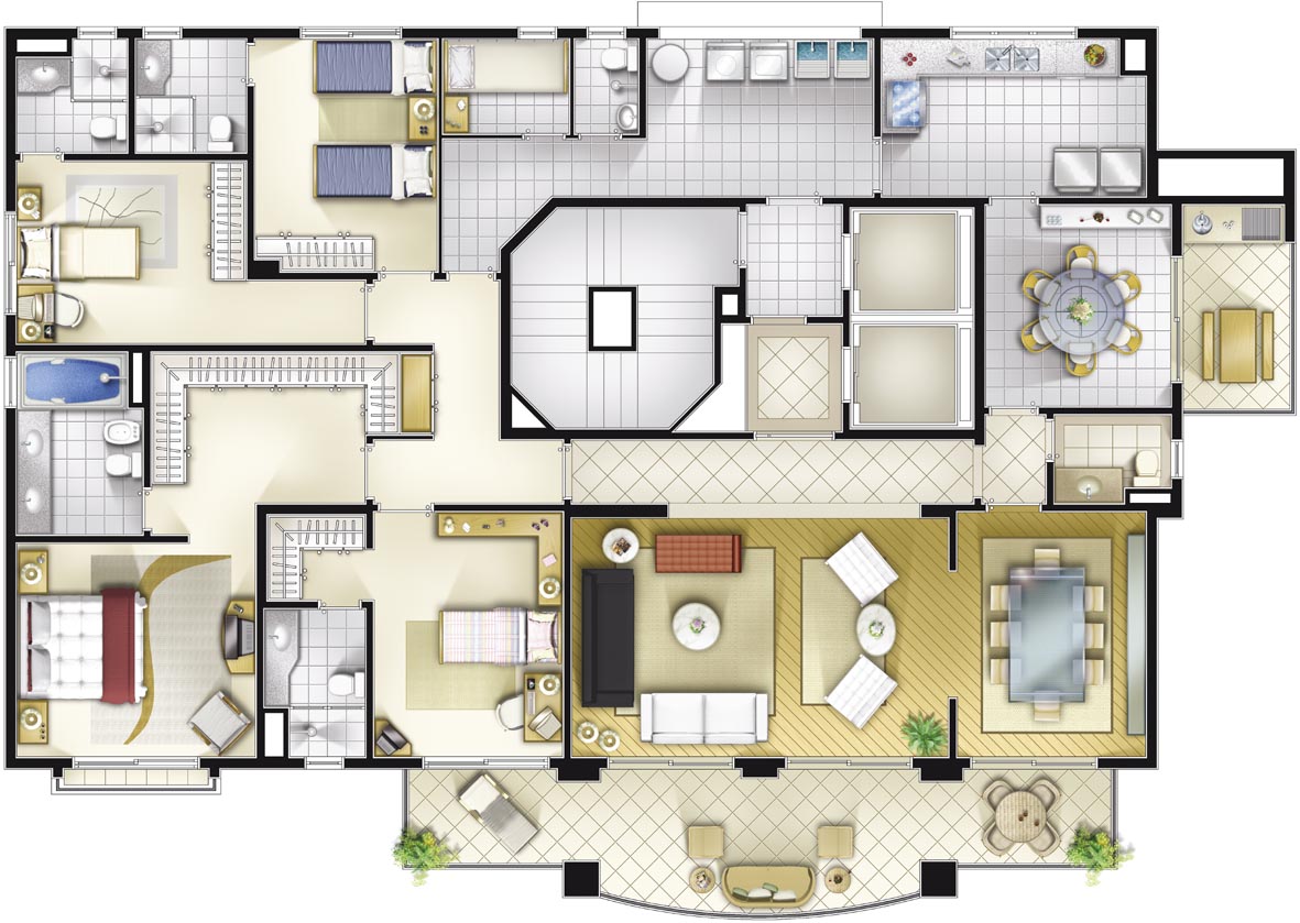 Apartamento à venda com 4 quartos, 230m² - Foto 6