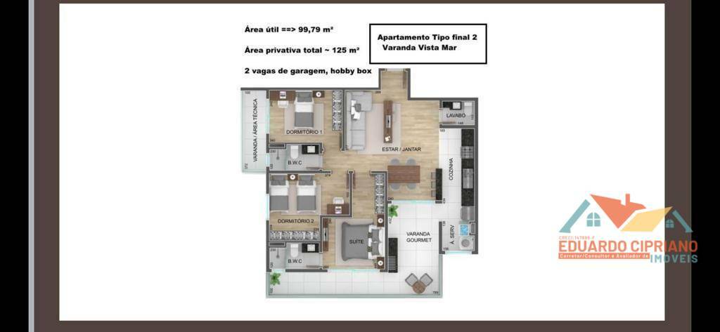 Apartamento à venda com 3 quartos, 99m² - Foto 13