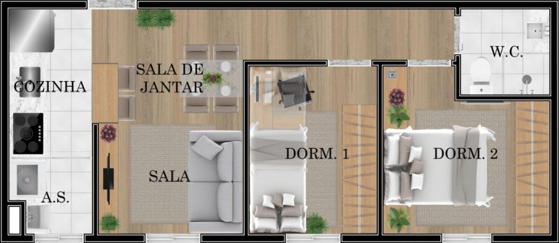 Apartamento à venda com 2 quartos, 45m² - Foto 9