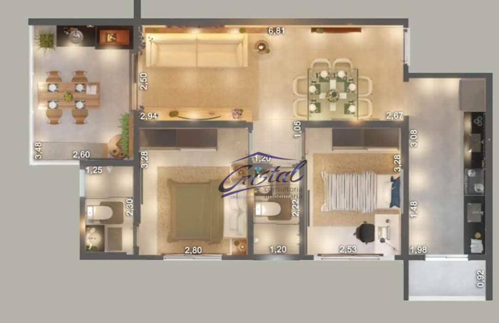 Apartamento à venda com 2 quartos, 69m² - Foto 23