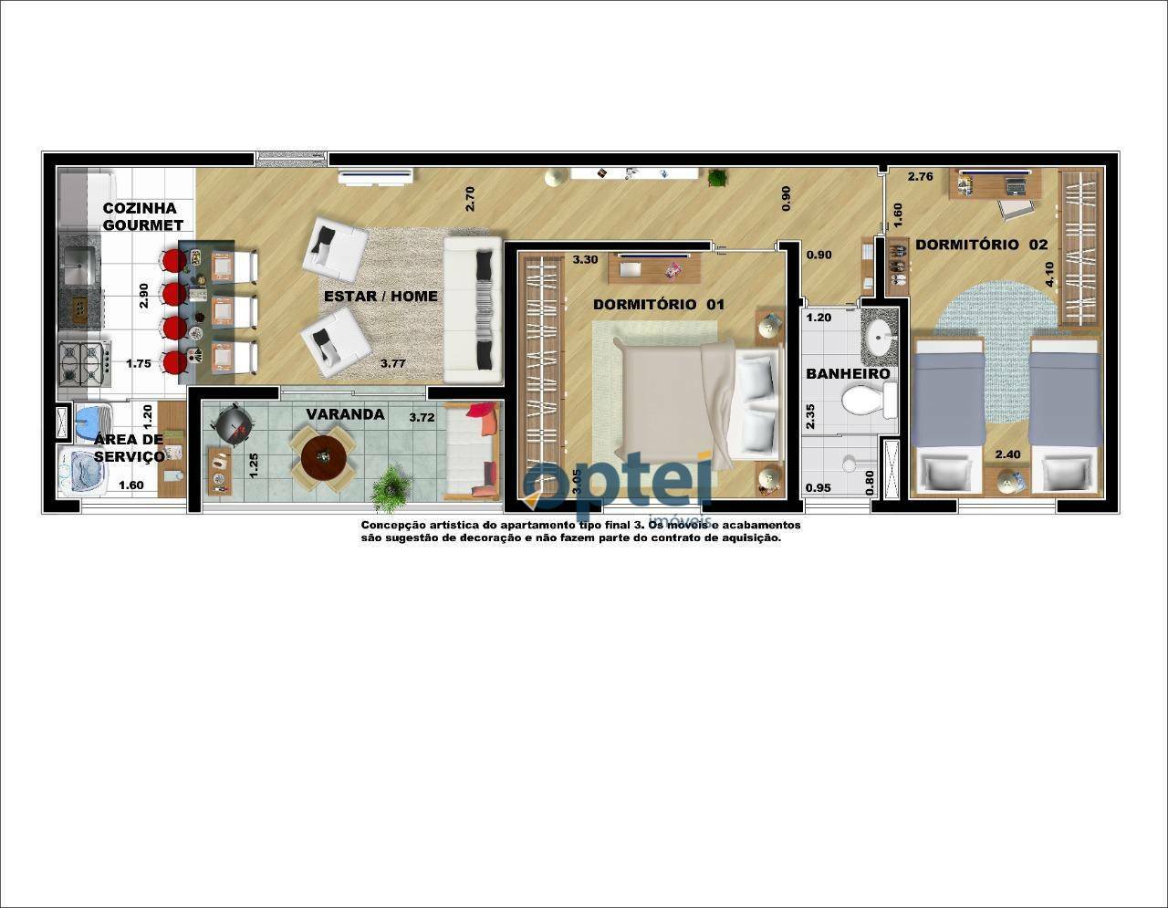 Apartamento à venda com 2 quartos, 60m² - Foto 21