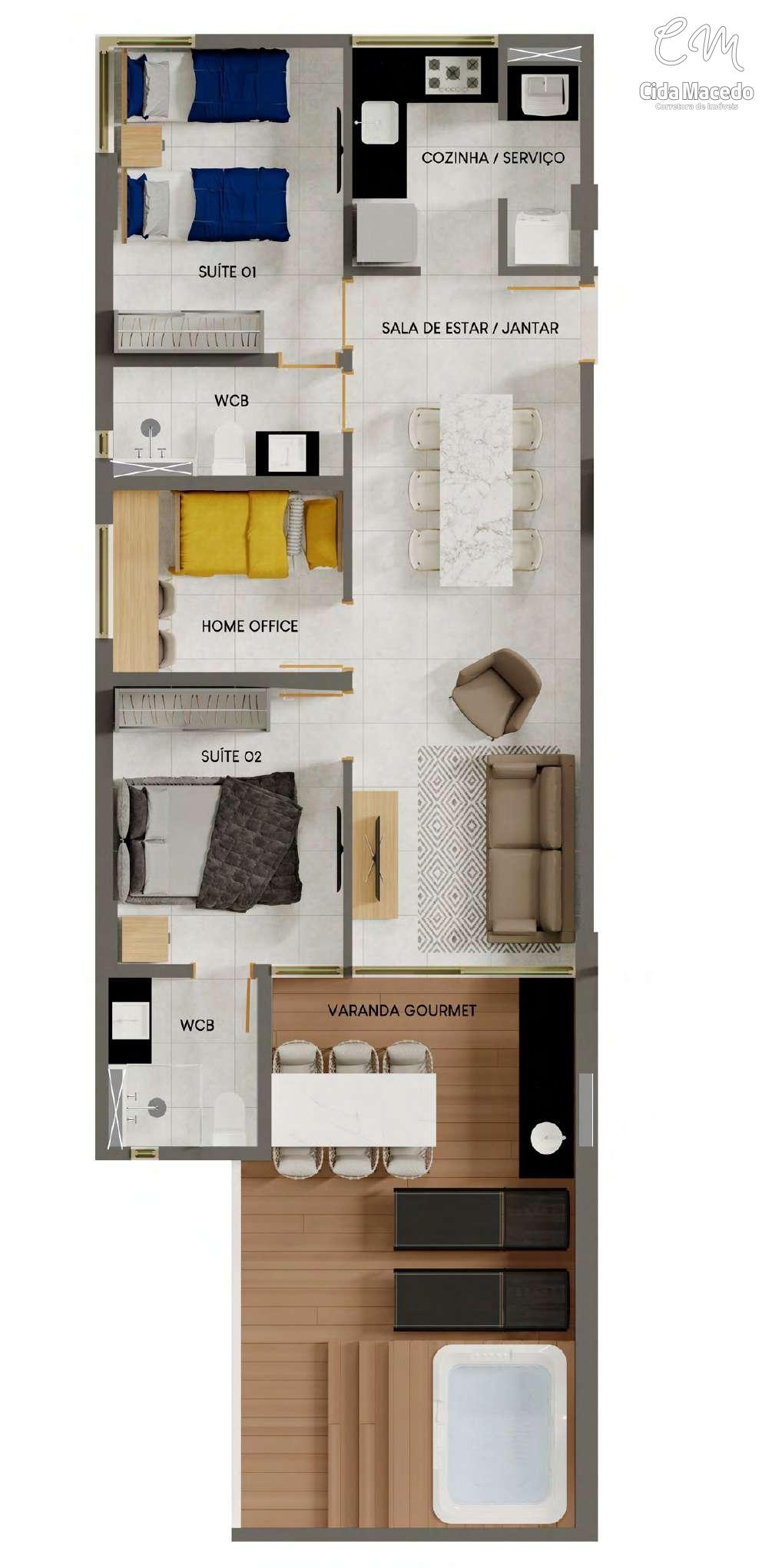 Apartamento à venda com 2 quartos, 64m² - Foto 36