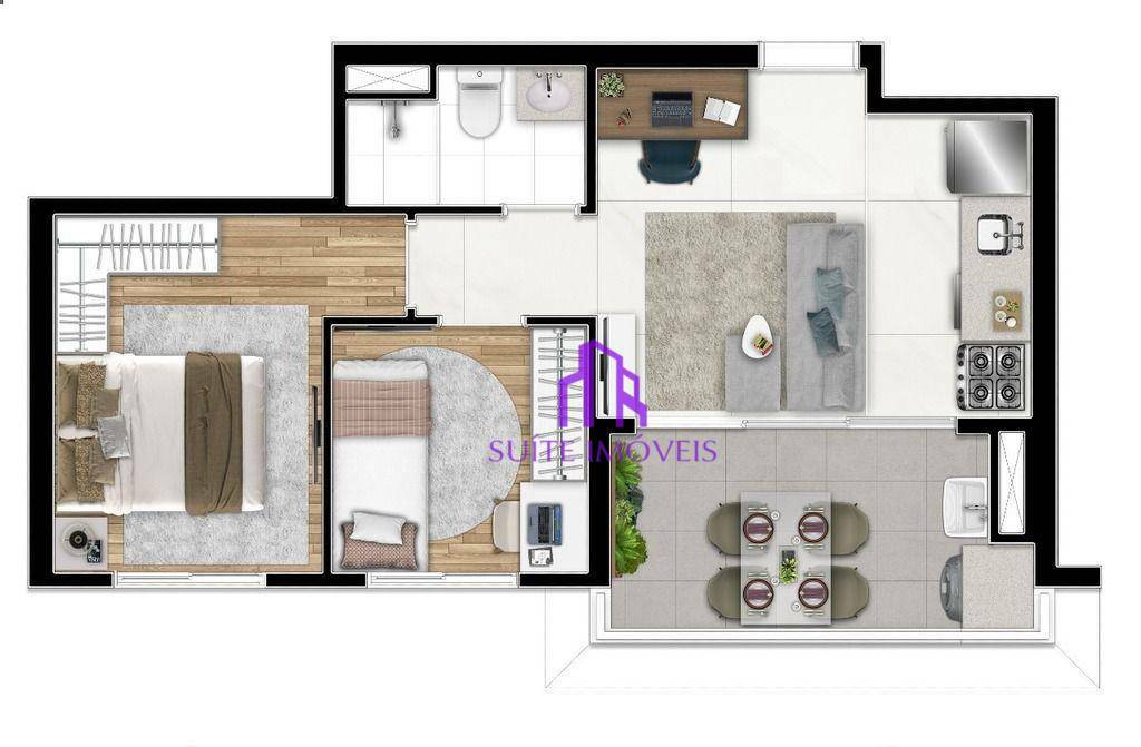 Apartamento à venda com 2 quartos, 49m² - Foto 21