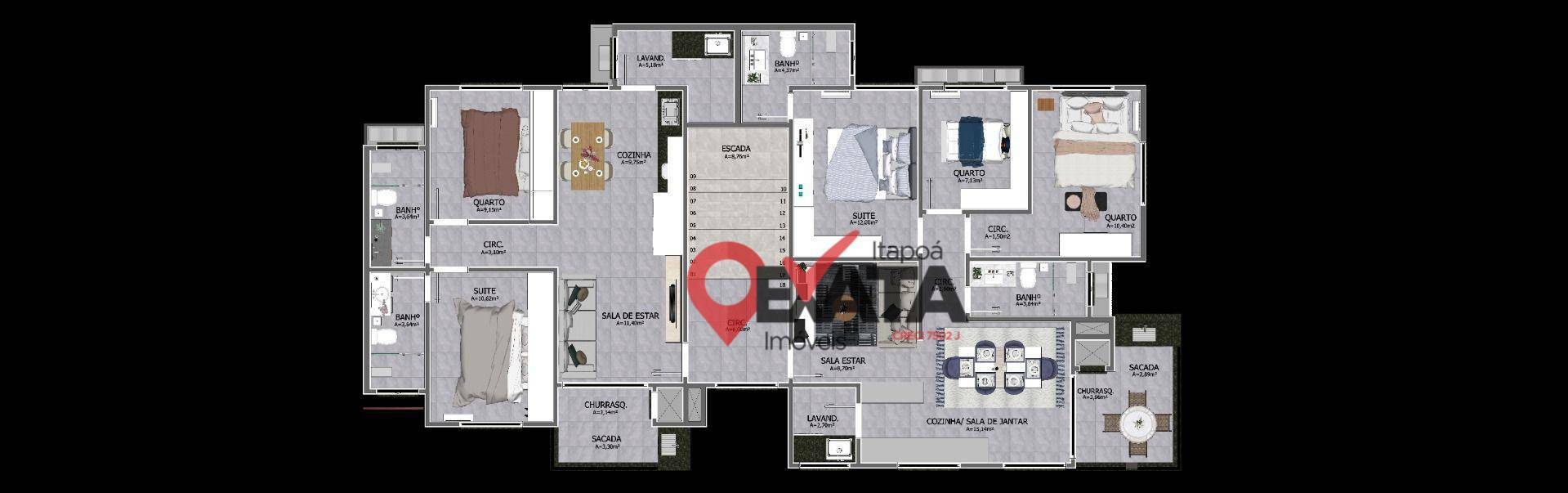 Apartamento à venda com 2 quartos, 67m² - Foto 22