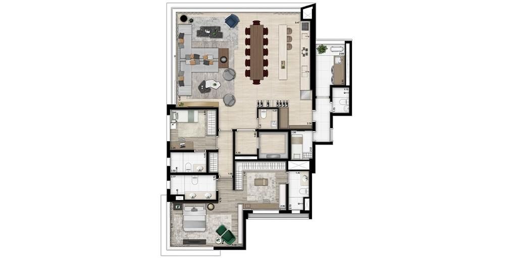 Apartamento à venda com 3 quartos, 245m² - Foto 25