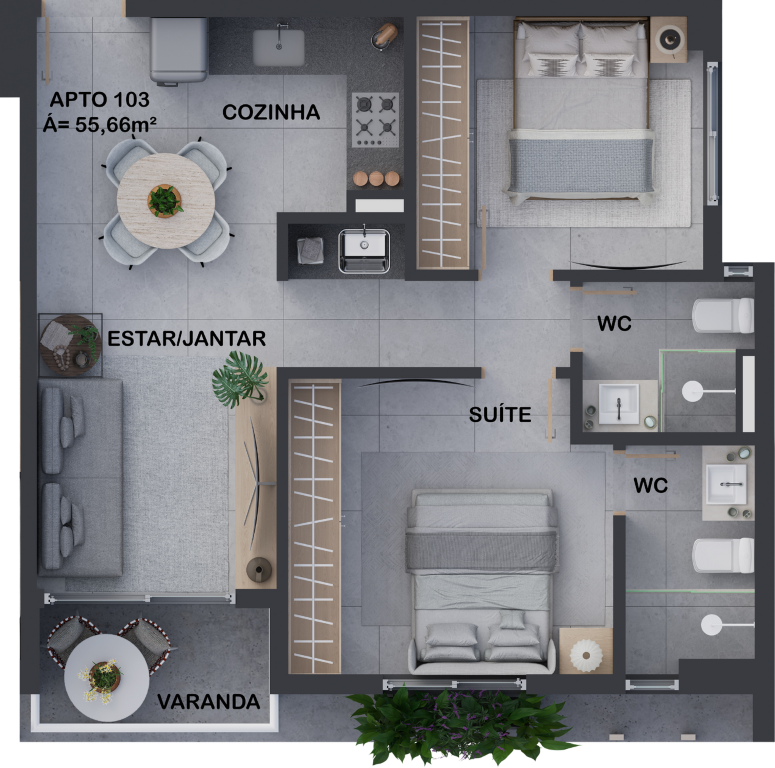 Apartamento à venda com 3 quartos, 71m² - Foto 28