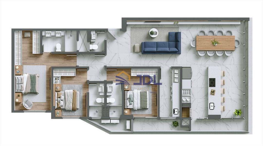 Apartamento à venda com 3 quartos, 152m² - Foto 11