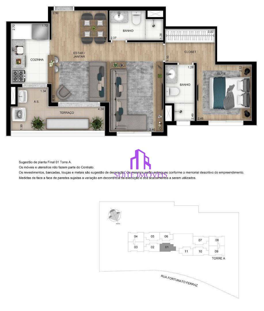 Apartamento à venda com 2 quartos, 55m² - Foto 25