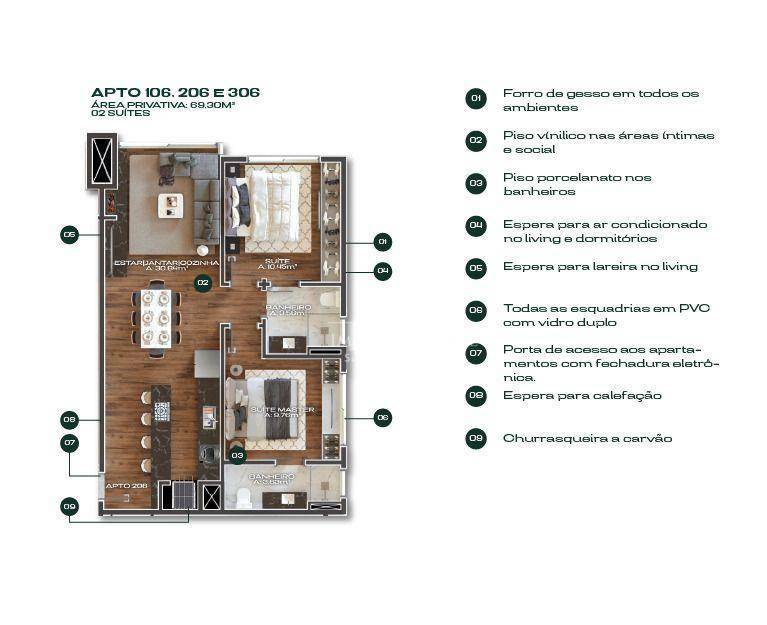 Apartamento à venda com 2 quartos, 73m² - Foto 24