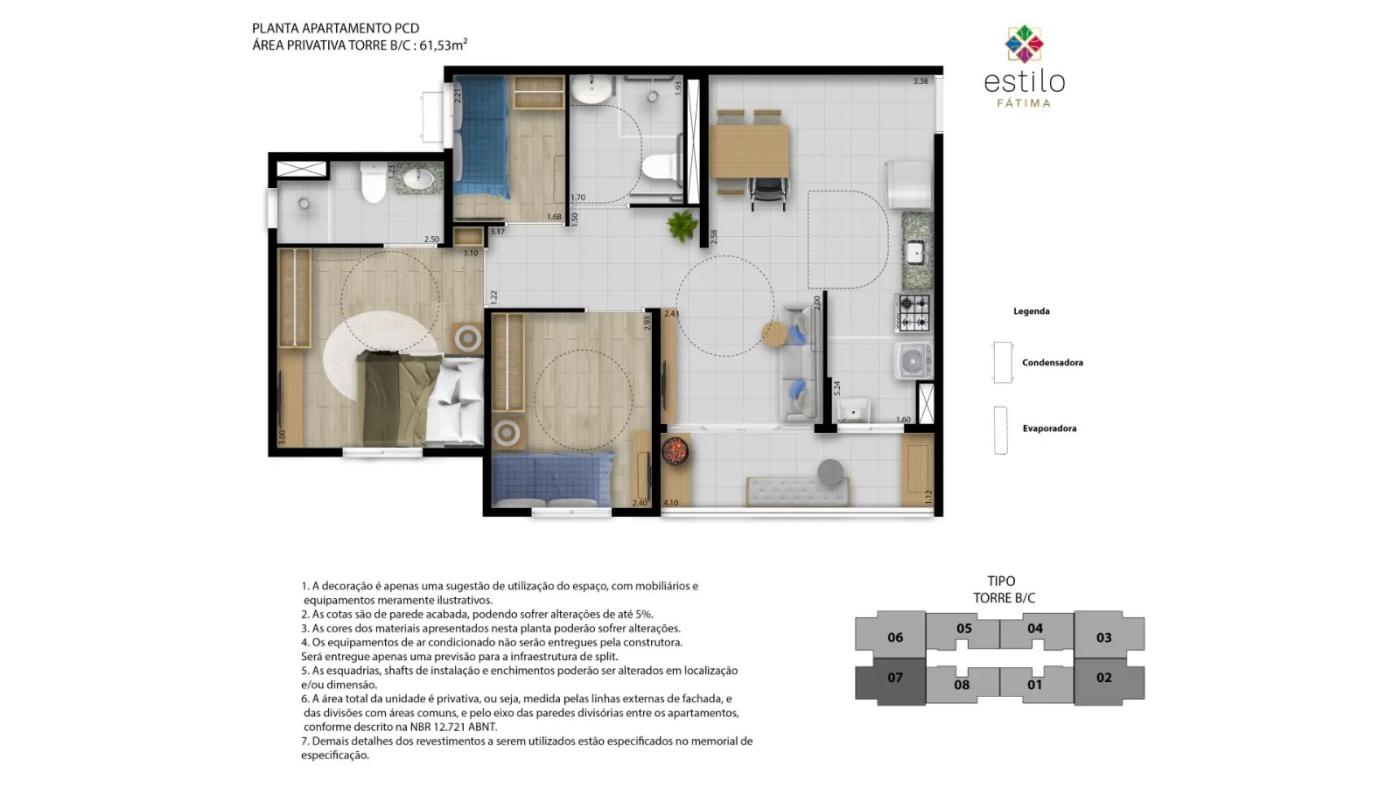 Apartamento à venda com 2 quartos, 49m² - Foto 4